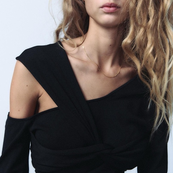 NWT ZARA CIT OJT KNOT TOP SIZE M - Picture 4 of 12